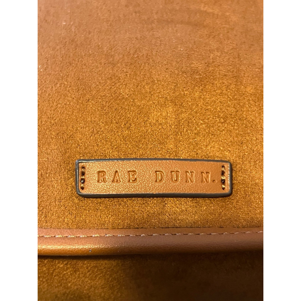 NWT Rae Dunn Rene Large Crossbody Caramel Grained Bag - Picture 3 of 11